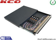 MPO MTP Patch Cord To 12 SC Fan Out OFNP Plenum Cover For 1U Patch Panel Rack Mountable