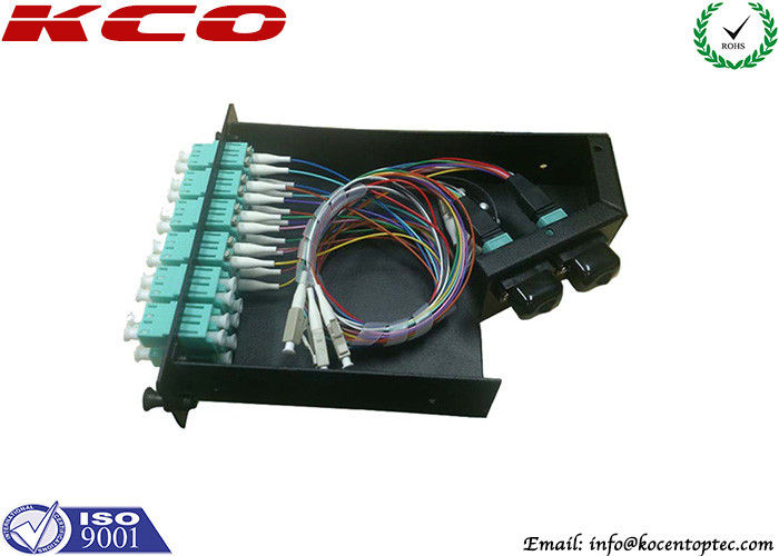 MPO MTP Cassette Modular For Optical Fiber Patch Panel MPO-24*LC OM3 Duplex Adapter