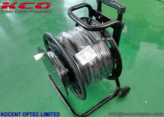 1Km 10G 40G Armored Fiber Optic Cable 2fo 4fo TPU Field Operating Tactical Military Cable Reel