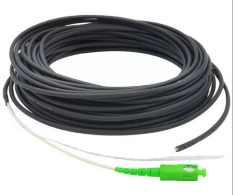 검은 LSZH는 SC APC FTTH 패치 코드 FTTH 드롭 케이블 50M 20M SC UPC를 외장합니다